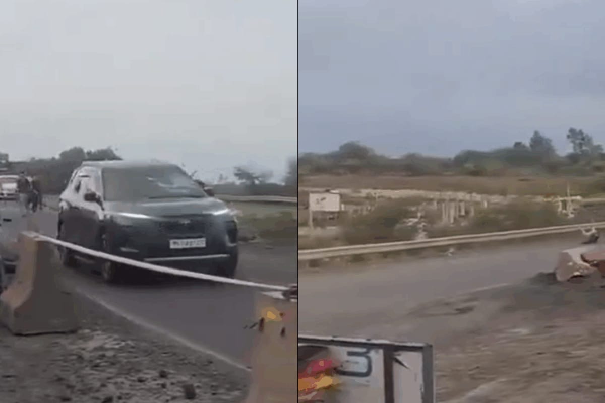 Fresh Tourist Attack Incident Near Nashik's Bhavali Dam, Man Clings On Moving Car During Chase | Video