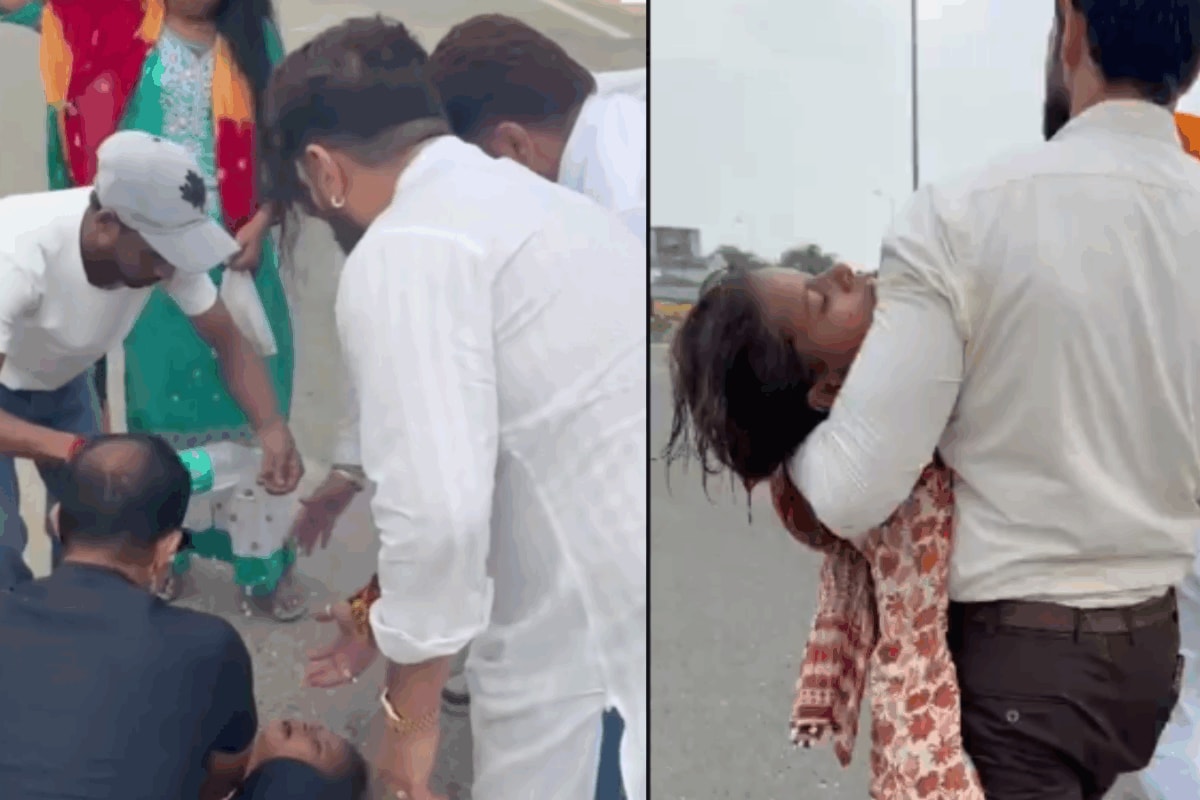 Chirag Paswan Stops Convoy To Help Injured Woman In Punjab, Takes Her To Hospital | Video