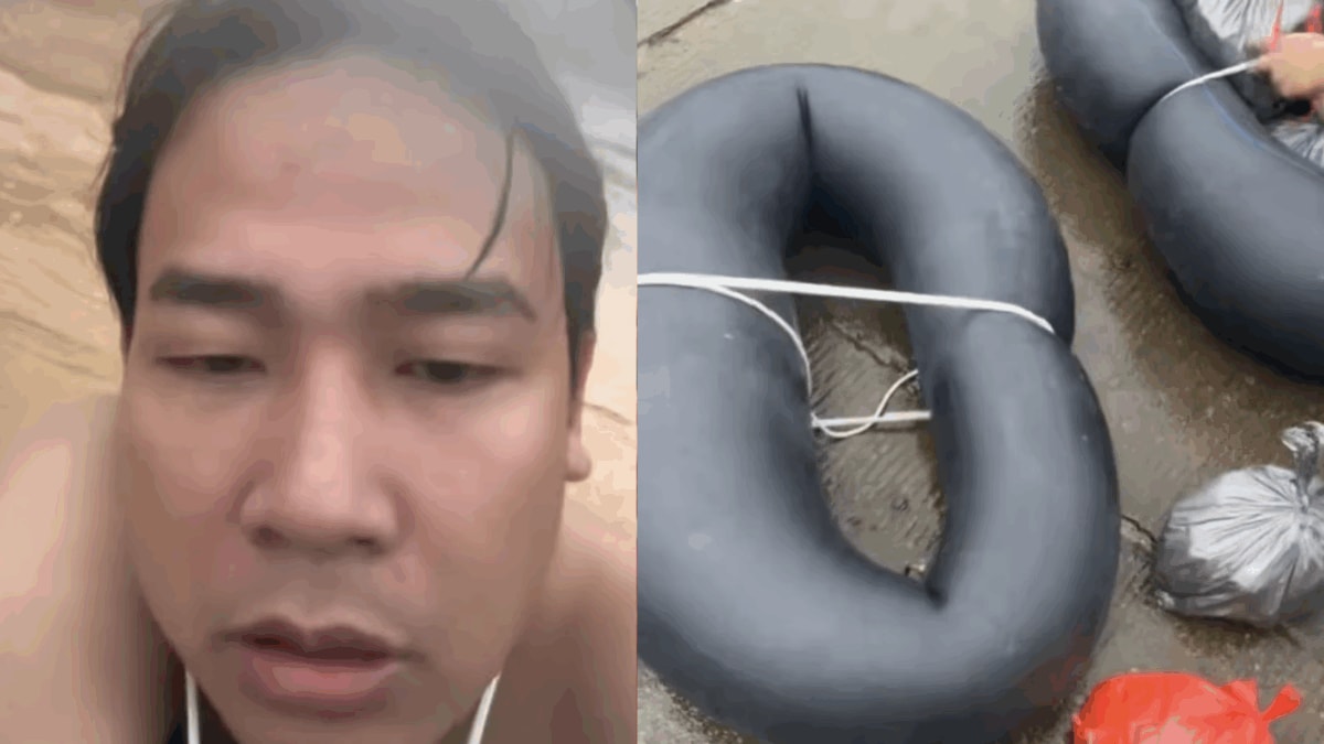 Man Swims 3 Hours Through China Floodwaters On Truck Tyre. The Reason Is Winning Hearts