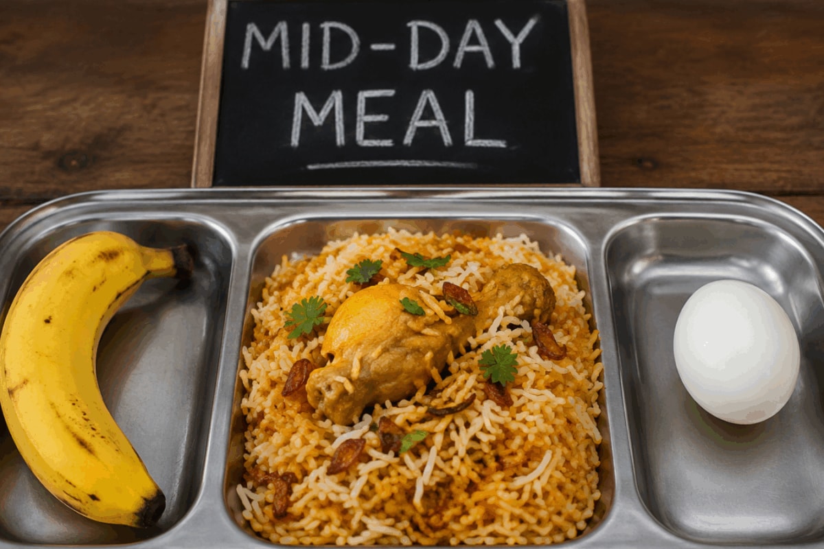 What's On Mid-Day Meal Menu? Karnataka Peels Bananas, Tamil Nadu Plates Biryani, Bengal Cracks Eggs
