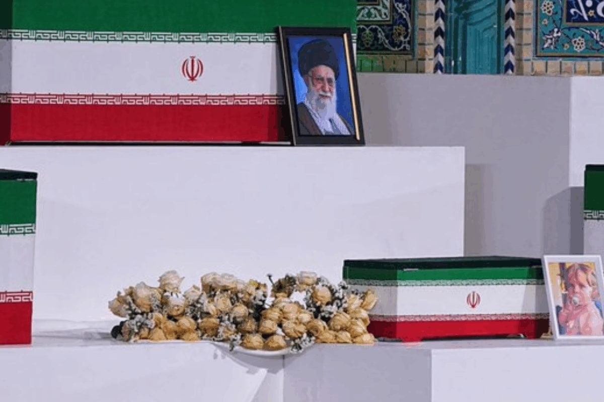 Tiny Casket, Heavy Grief: Khamenei's 14-Month-Old Granddaughter's Coffin Displayed In Tehran | Watch
