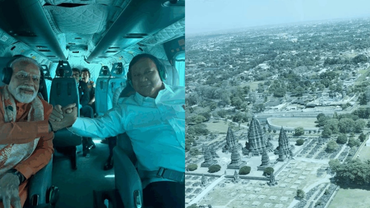 'Majestic': PM Modi Shares Stunning Aerial View of Indonesia's Prambanan Temple | Watch