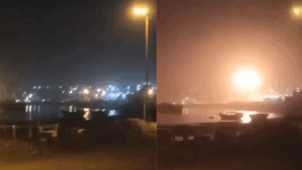 Video Shows Moment US Strikes Iran's Chabahar Port As Trump Warns Tehran Of More Strikes