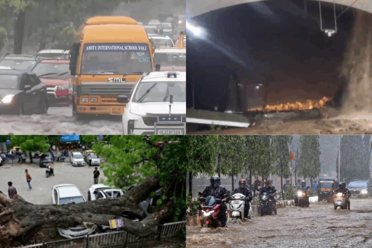 India Grapples With Monsoon Fury: Delhi, Mumbai Waterlogged; Landslides Hit Uttarakhand, Kerala