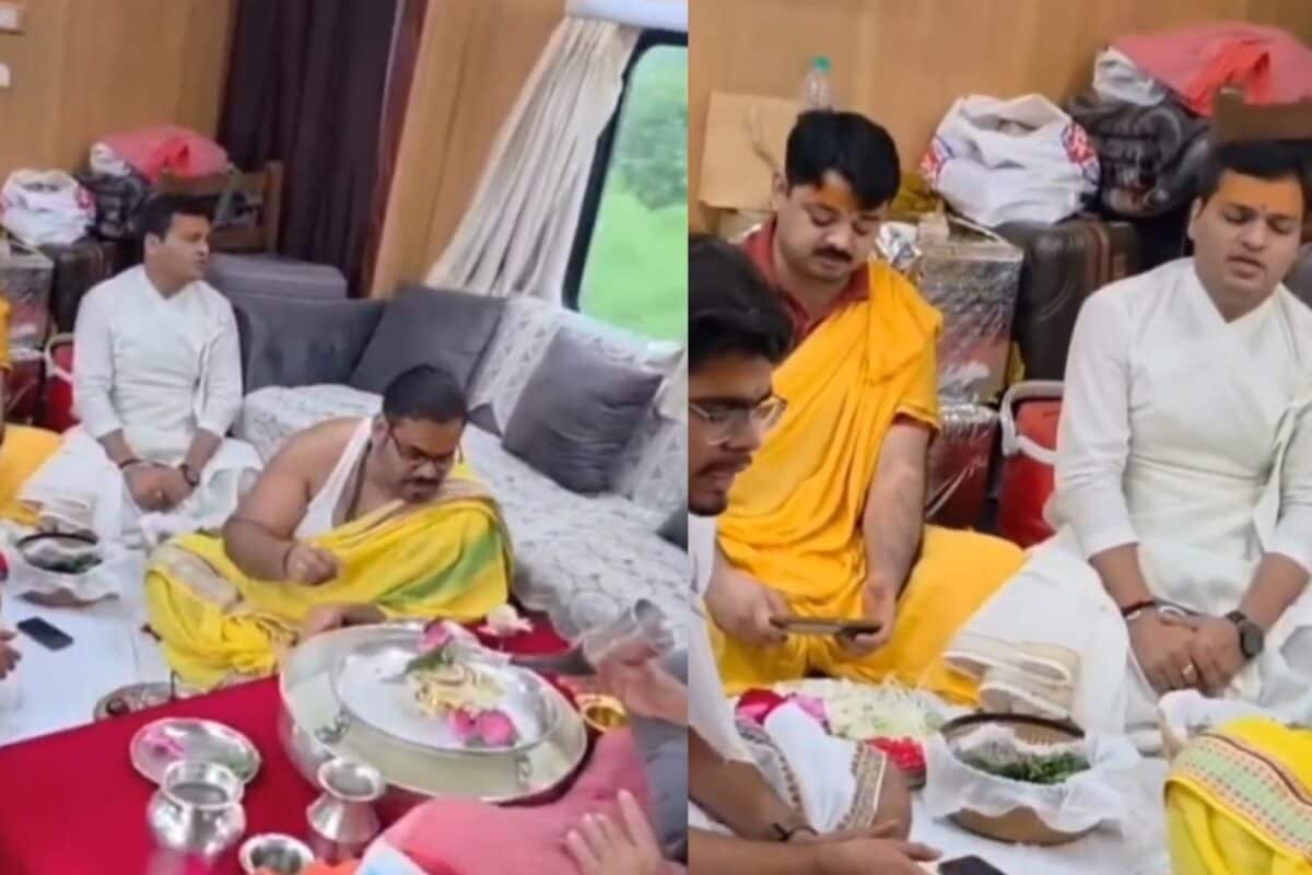 'Honeymoon Coach' Wasn't The End: Puja Inside Moving Train Sparks Buzz, Railways Clarifies | Watch