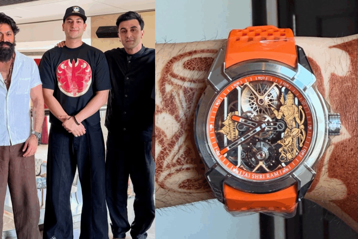 Sitarist Rishab Sharma Poses With Ranbir Kapoor And Yash Wearing An Unmissable 'Ram Janmabhoomi' Watch Worth ₹35.8 Lakh