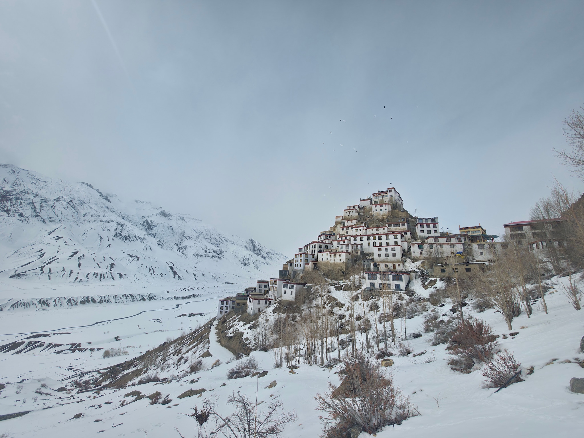 Spiti Valley, Himachal PradeshLike Ladakh, Spiti Valley lies in a Himalayan rain-shadow zone and receives only about 150-200 mm of annual rainfall. Its barren mountains, ancient monasteries, and picturesque villages make it one of India's most breathtaking cold desert destinations.
