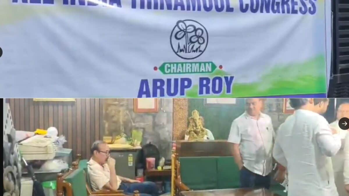 Ritabrata Banerjee Faction Seizes Control Of TMC’s Kolkata HQ, Puts Up Arup Roy Chairperson Banner