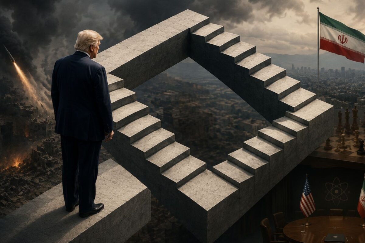 Trump Wants To 'Finish The Job' In Iran. The Penrose Stairs Explain Why He Can't