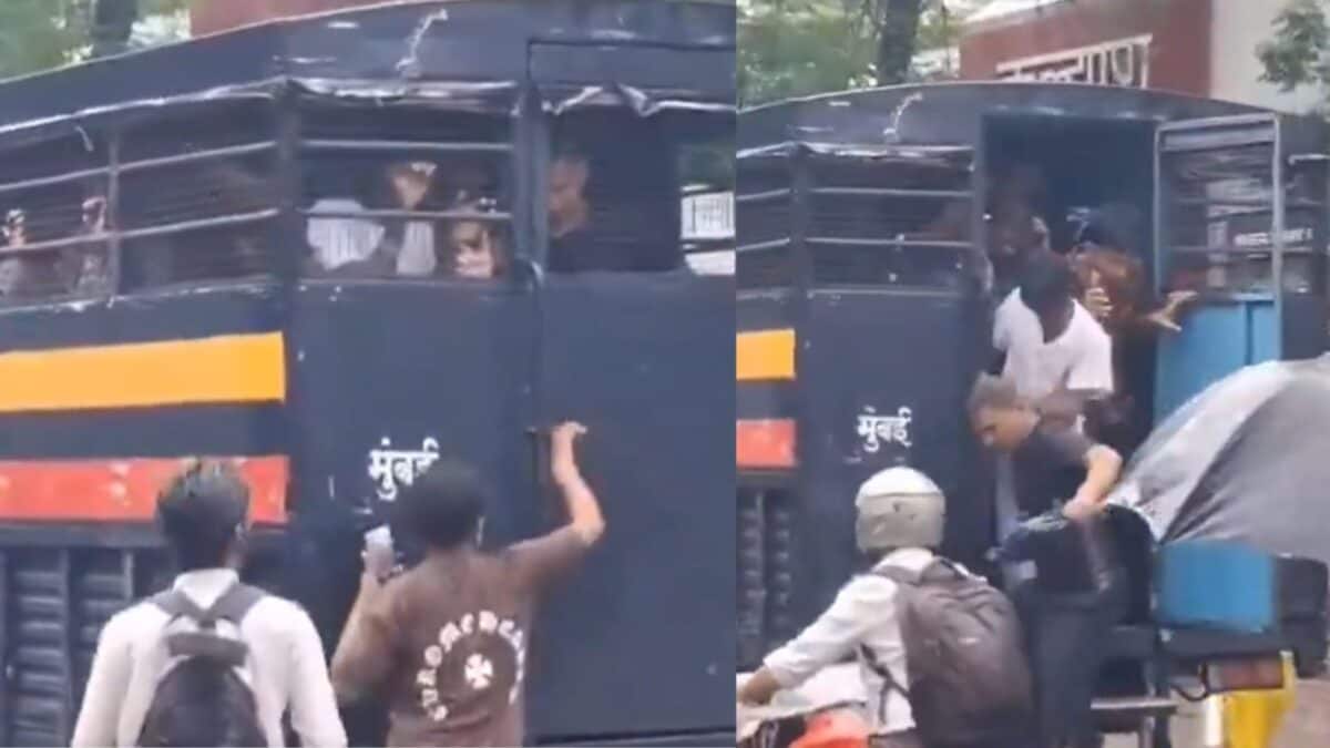 'Hacker Hai Bhai Hacker': Video Claims CJP Protesters Escaped Police Van In Mumbai | Watch