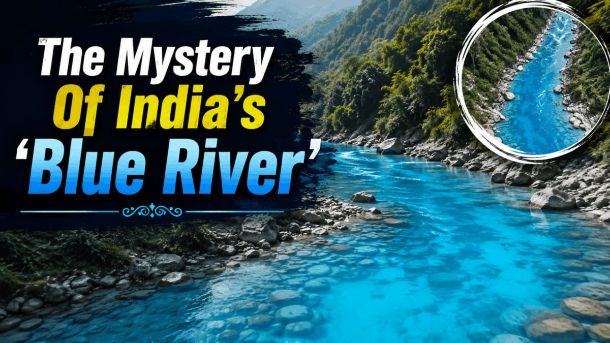 Meghalaya's Lukha River Turns Blue