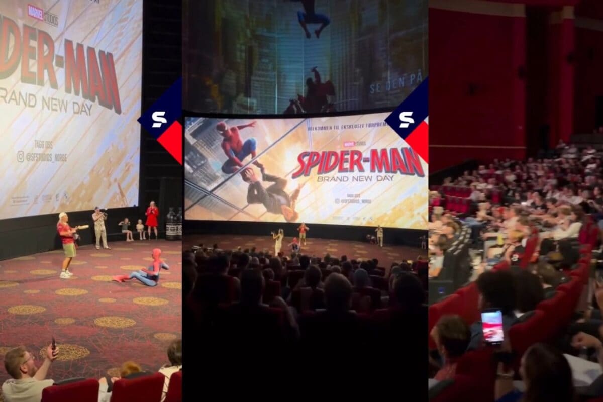Norway Fans Perform Viral Viking Row At Spider-Man Movie Premiere | Watch