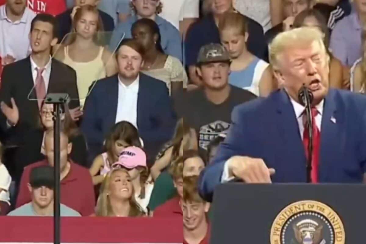 Video: Man Behind Donald Trump Mimics His Signature Moves, Internet Can't Stop Watching