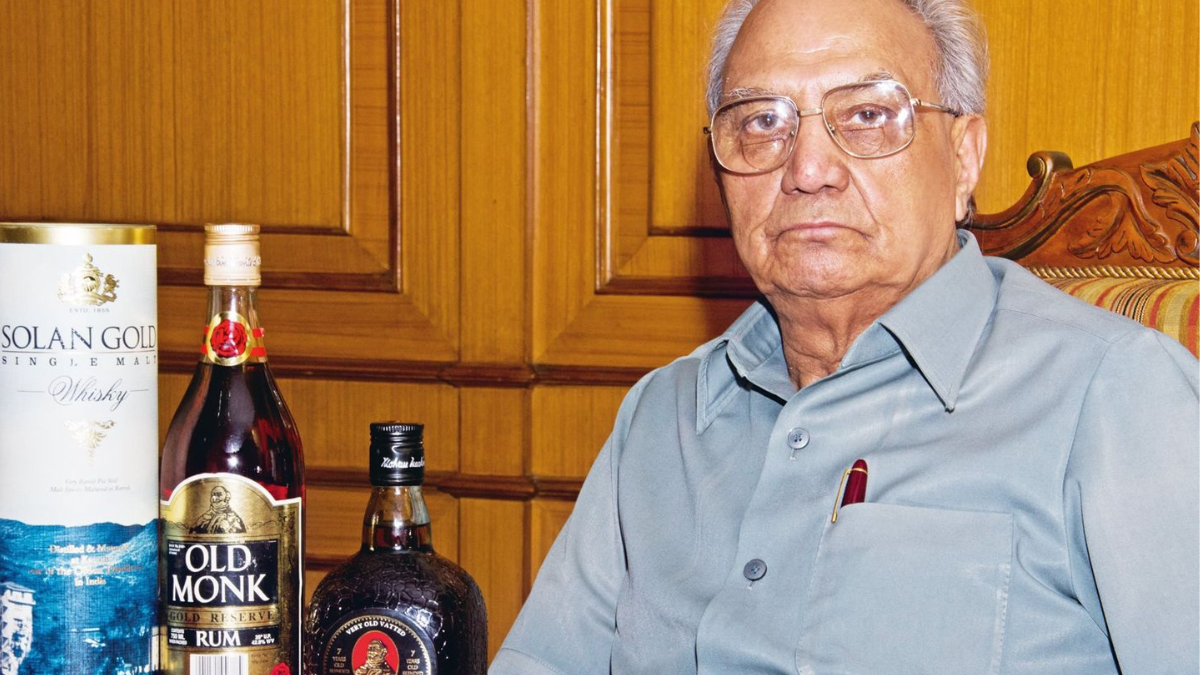 Perhaps the most surprising chapter in the Old Monk story is the man who made it famous. Kapil Mohan, the former chairman of Mohan Meakin, never drank alcohol. A retired Army officer and a devoted tea lover, he took over the family business after the death of his elder brother Ved Ratan Mohan, who had created the rum. Under Kapil Mohan's leadership from the early 1970s, Old Monk transformed from a popular Indian spirit into the world's best-selling dark rum by 2000
