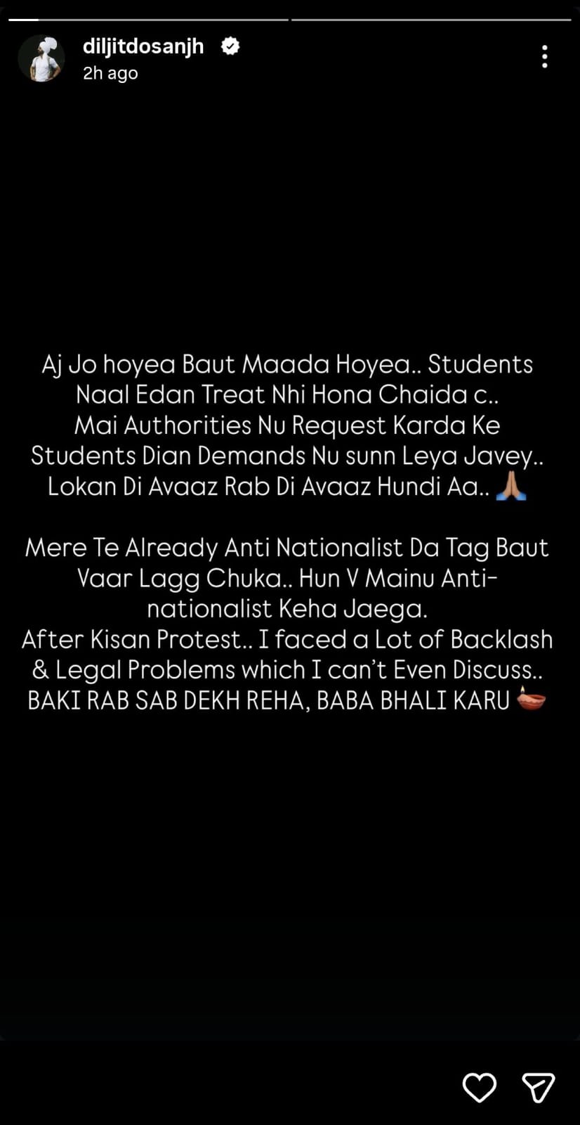 Diljit Dosanjh Breaks Silence On CJP's Jantar Mantar Protest ...