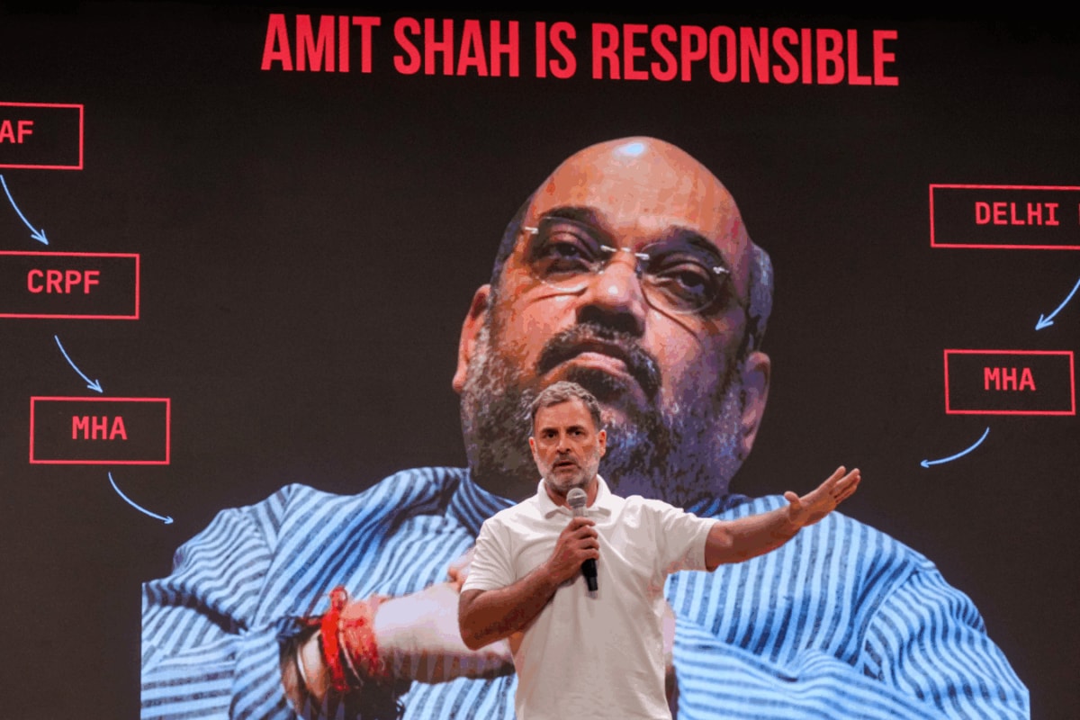 'Reeks Of Guilt': Rahul Gandhi Targets Amit Shah Over Parliament No-Show, Seeks Answers On Student Violence