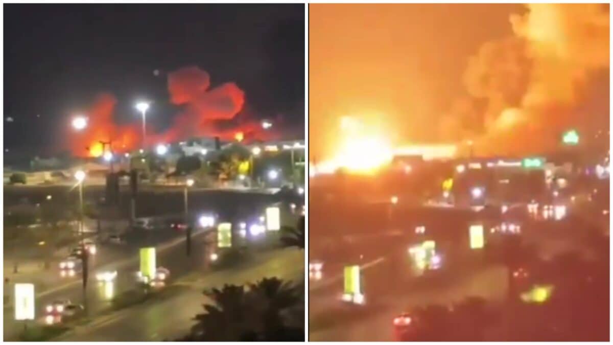 Video: Thick Orange Smoke Billows Over Iran's Bandar Abbas After Fresh US Strikes