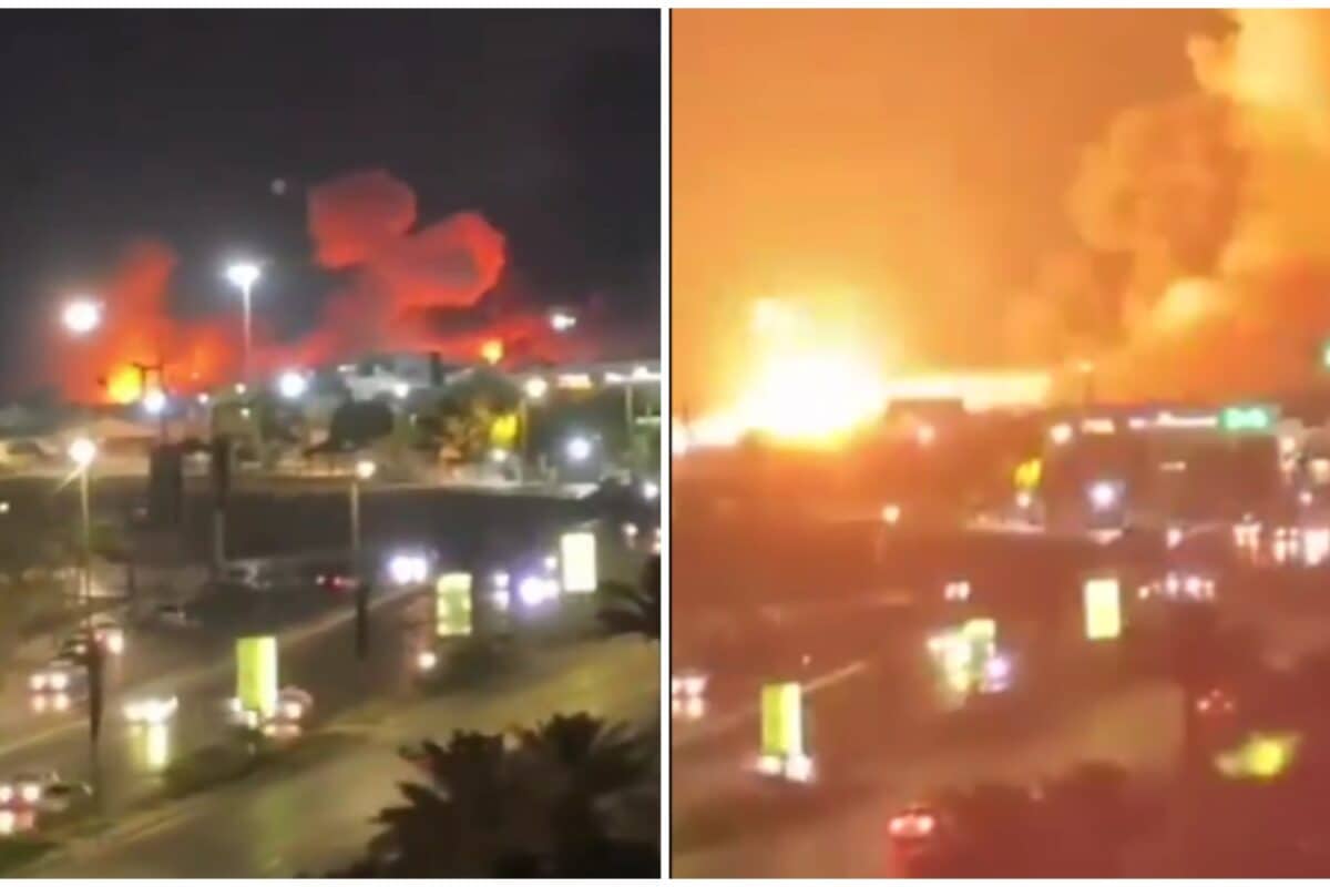 Video: Thick Orange Smoke Billows Over Iran's Bandar Abbas After Fresh US Strikes