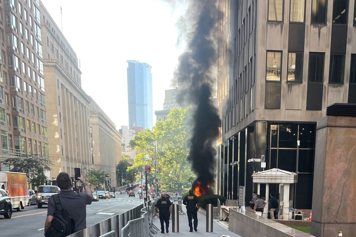 E US Soldier Arrested After Setting Fire Outside NYC Building Housing Immigration Offices