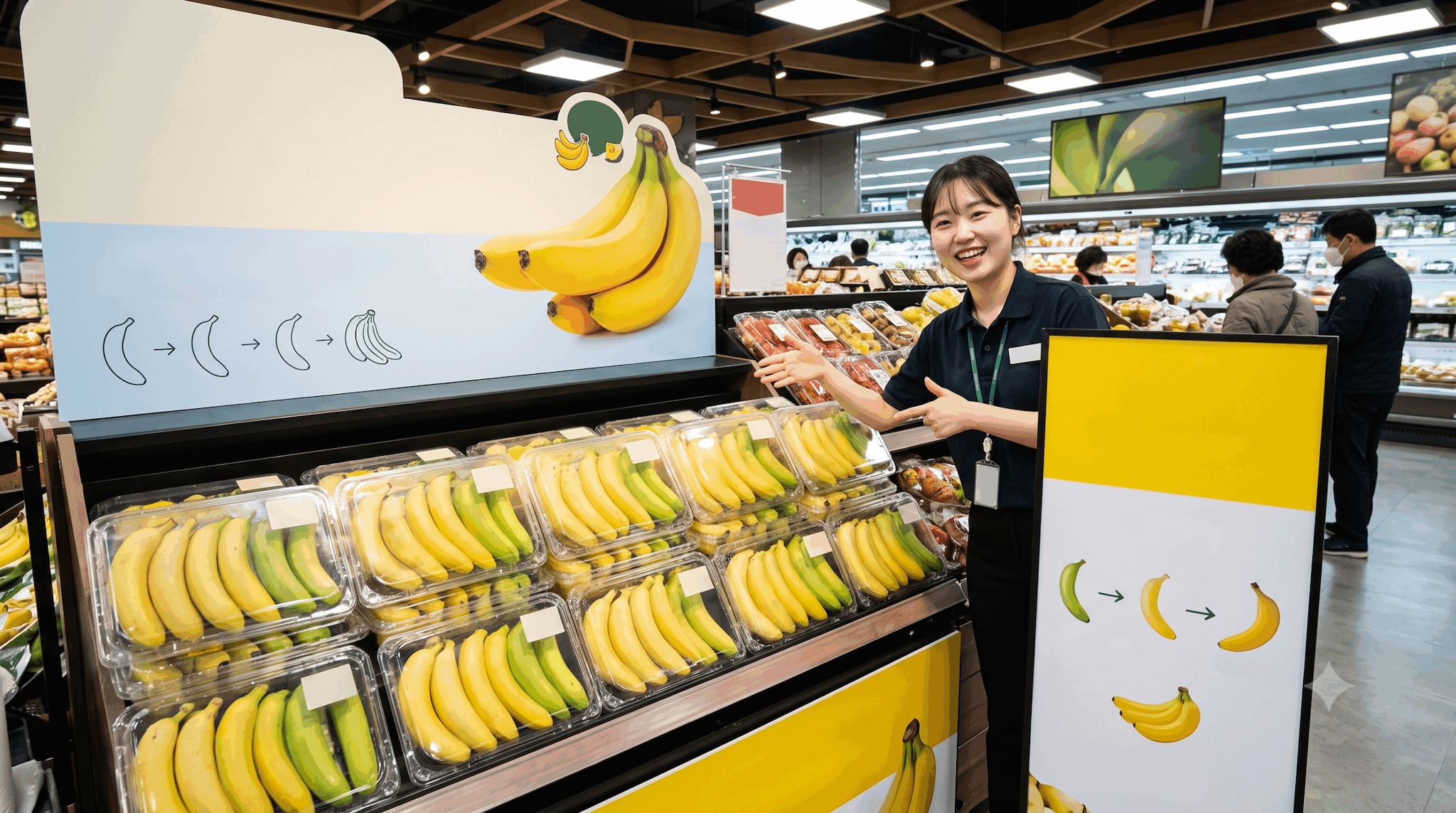 A typical pack contains five to seven bananas, starting with one that's ready to eat immediately, followed by slightly greener ones that ripen over the next few days. The idea is simple: eat one banana each day in order.
