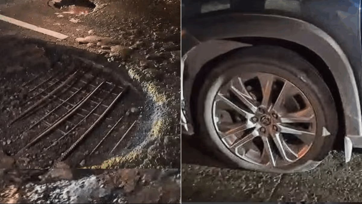 Highway Pothole Exposes Rods, Bursts 15 Tyres After Rs 620 Crore Spent On Repairs | Photos