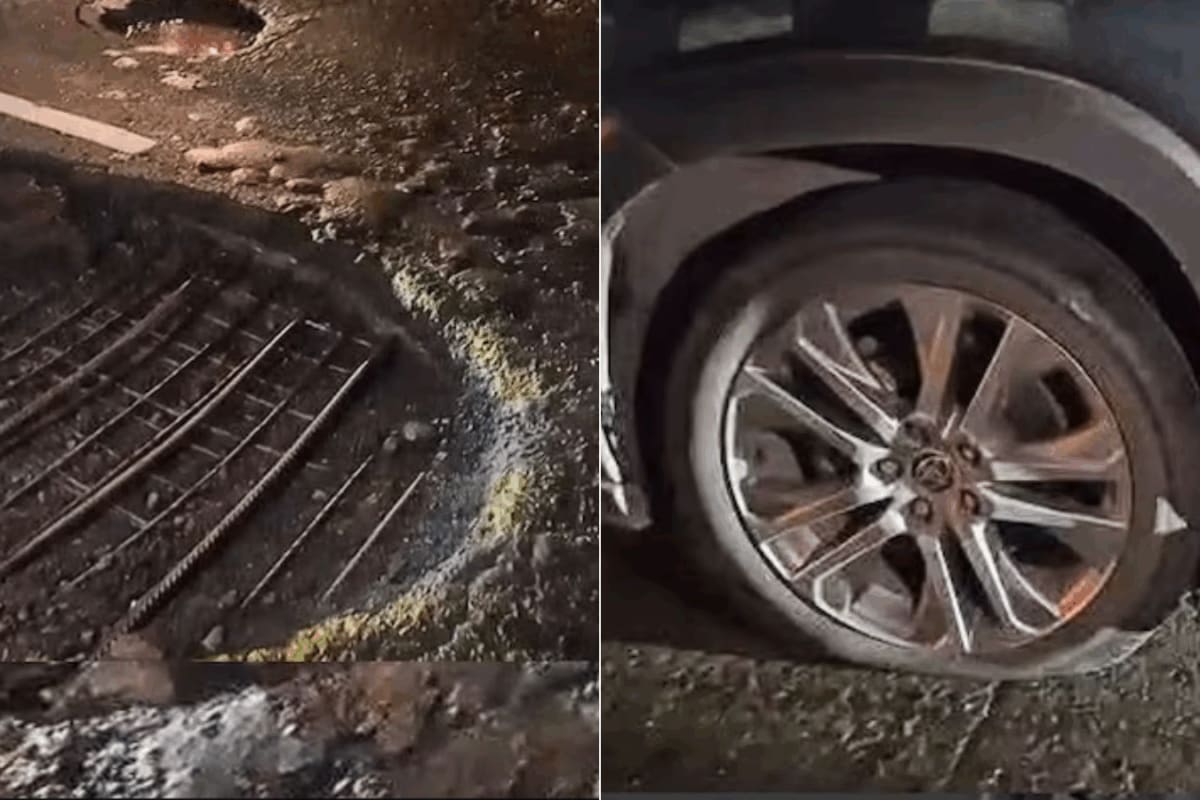 Highway Pothole Exposes Rods, Bursts 15 Tyres After Rs 620 Crore Spent On Repairs | Photos