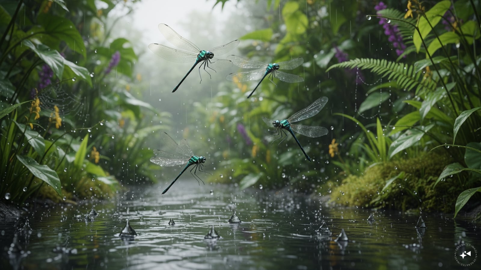 Dragonflies Fill the Sky: Dragonflies become abundant during the rainy season because they breed in freshwater. They also help control mosquito populations by feeding on insects.