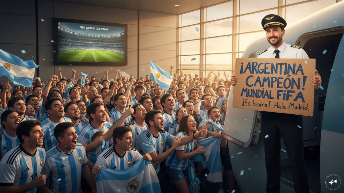 'Congratulations, Argentinians...': Spanish Pilot Tricks Passengers Into Thinking They Won The World Cup