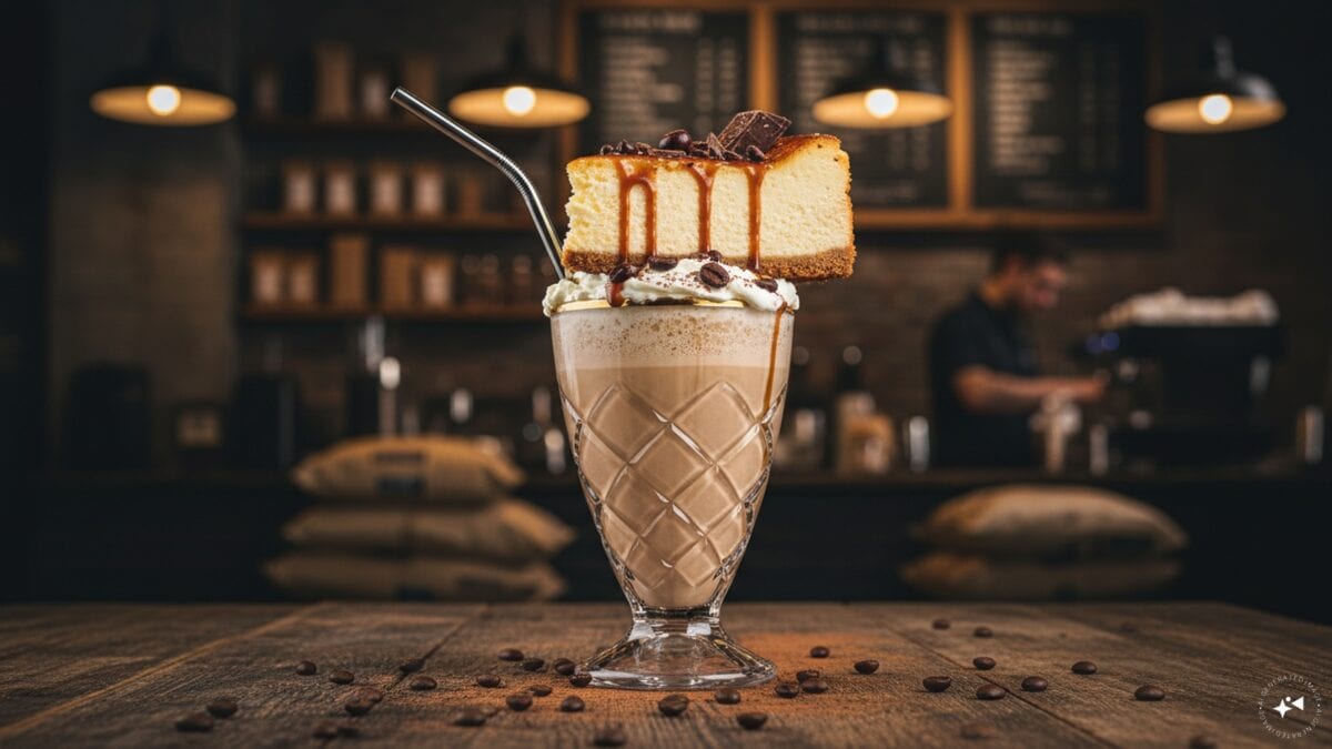 Cheesecake Iced Latte Recipe for National Coffee Milkshake Day