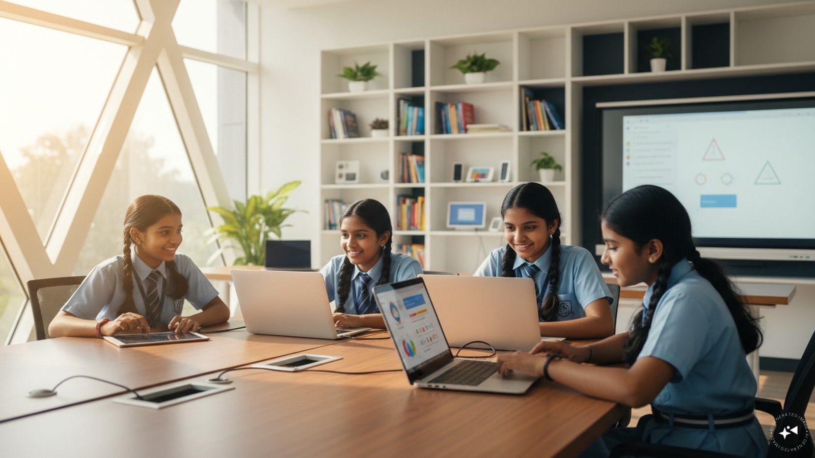 Technology is helping more girls access education through digital classrooms, online resources and new learning opportunities, expanding knowledge beyond traditional classrooms.