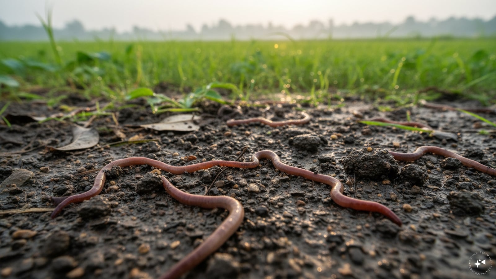Earthworms Enrich the Soil: Monsoon rain softens the soil, allowing earthworms to surface more easily. Their burrowing improves soil aeration and fertility, making them essential for healthy ecosystems and agriculture.