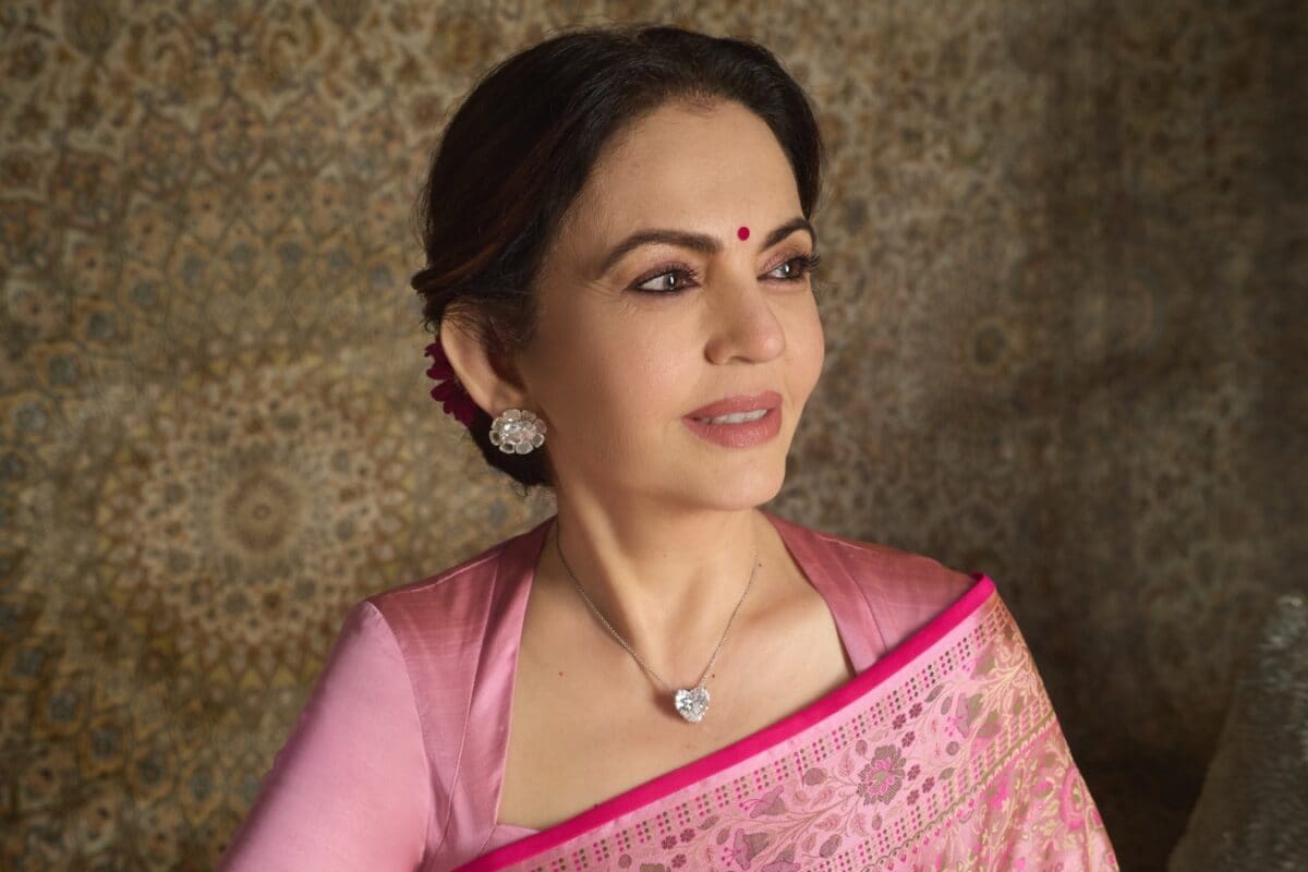 Nita Ambani Is Pretty In Pink In Tanchoi Banarasi Silk Saree As India's Most Powerful Woman