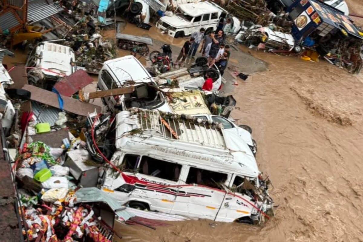 Flash Flood Fury Kills 17 In Jammu And Kashmir; Videos Show Torrents Sweeping Away Cars, Buses