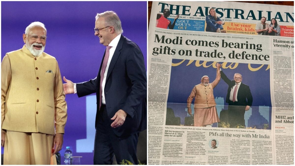 'Mr India': PM Modi Makes Headlines Across Australian Newspapers After Landmark Visit