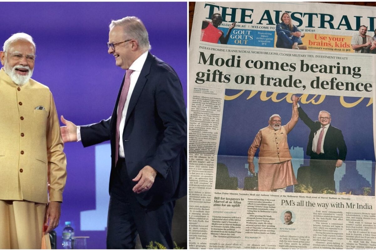 'Mr India': PM Modi Makes Headlines Across Australian Newspapers After Landmark Visit