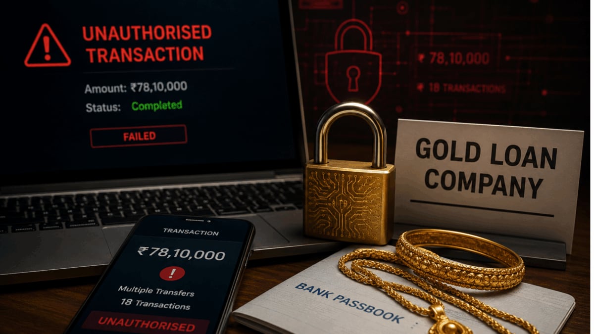 Mumbai Gold Loan Firm Loses Rs 78 Lakh in Cyber Heist