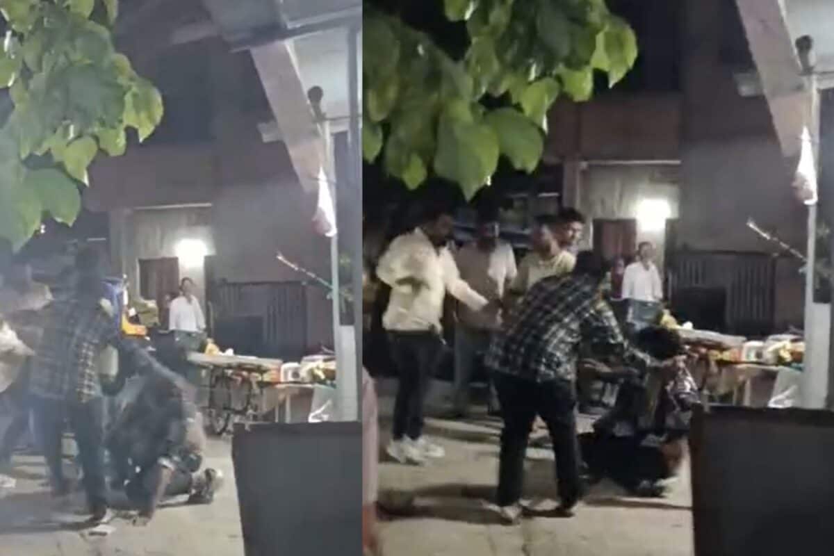 Video: Nagpur Cop Dragged Out Of Car, Beaten On Road By Bike-Borne Men