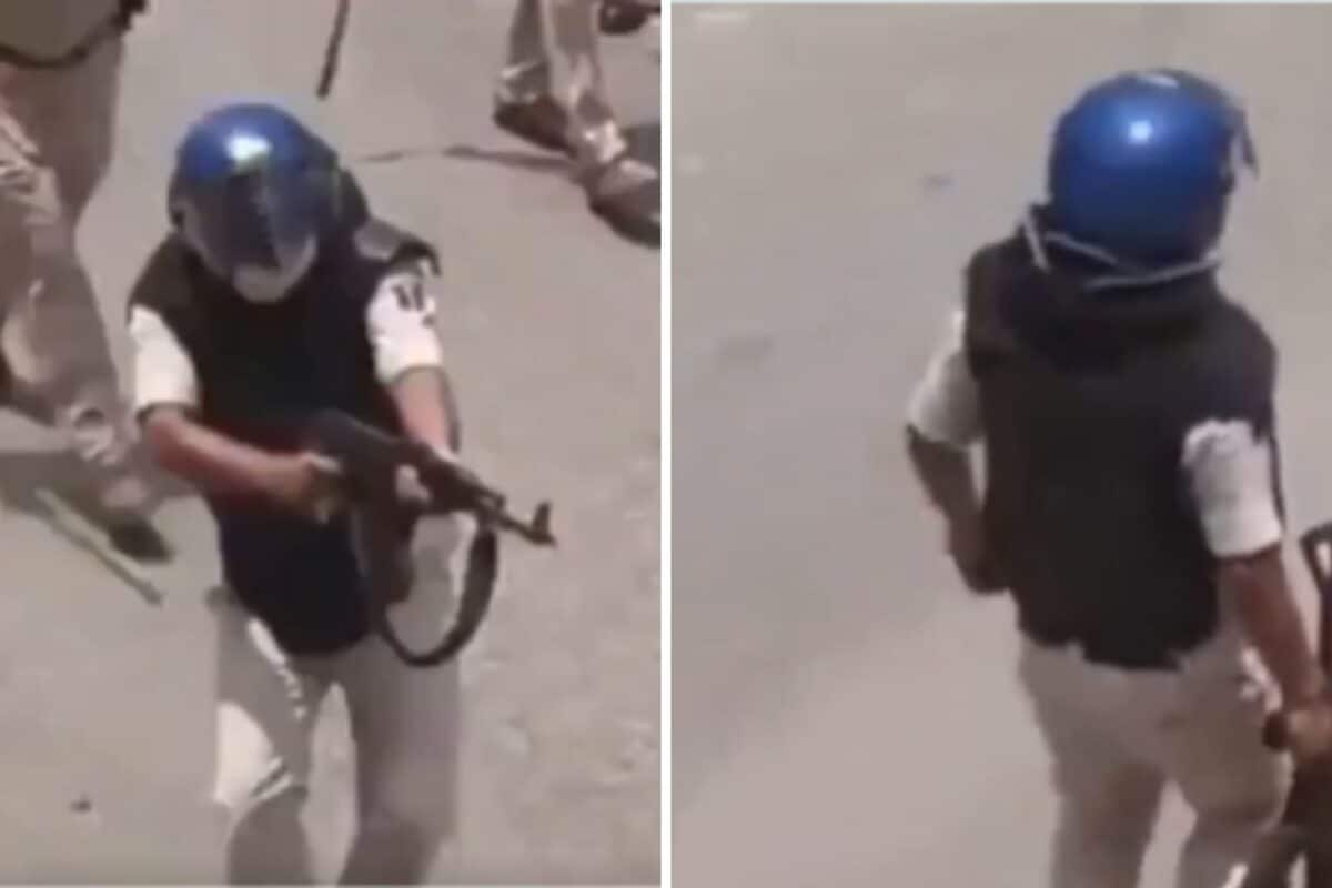 Bihar Constable Suspended, But Are Police Allowed To Use Of AK-47 Assault Rifle On Protesters?