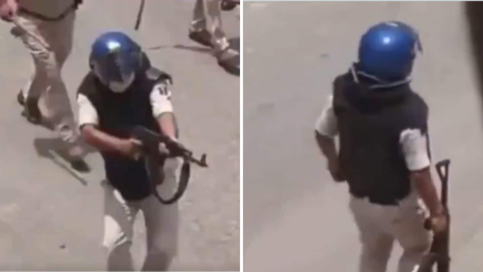 Bihar Constable Suspended, But Are Police Allowed To Use Of AK-47 Assault Rifle On Protesters?