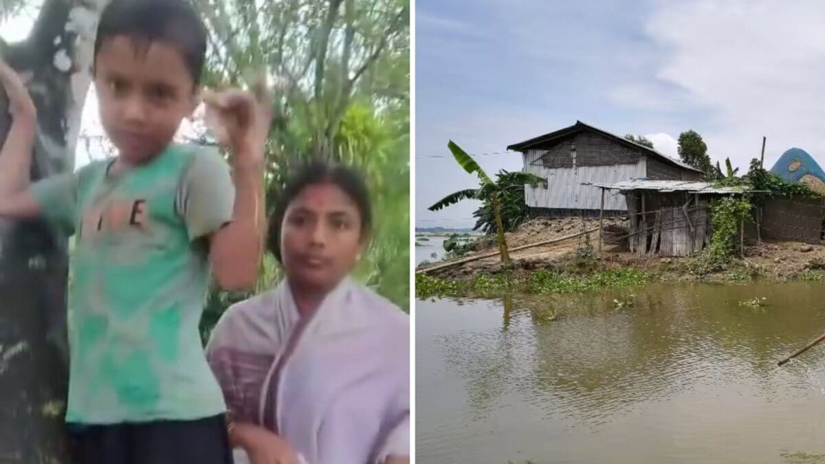Assam Floods: Mother and Son Spend Night on Tree