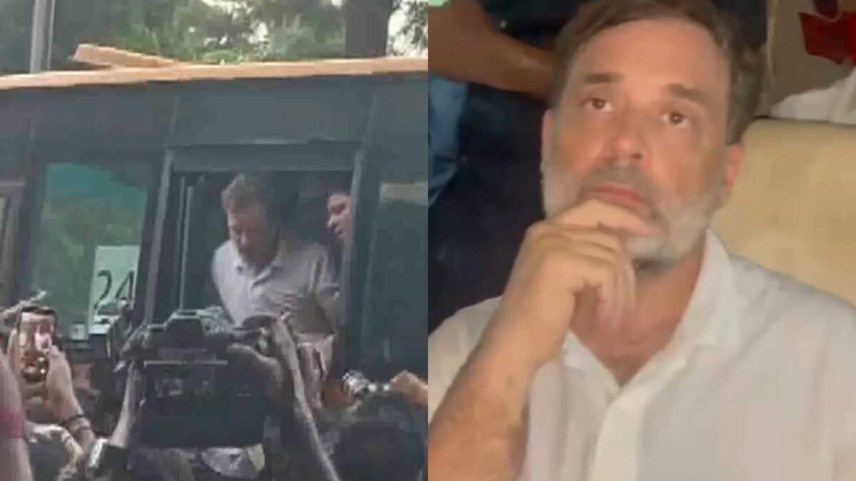 High Drama At 7 Lok Kalyan Marg: Rahul, Priyanka Gandhi Removed From Protest Near PM Modi's Residence