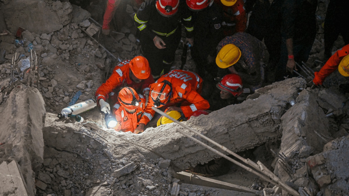 Three Dead, One Injured As Under-Construction Building Collapses In Delhi's Rohini Amid Heavy Rains