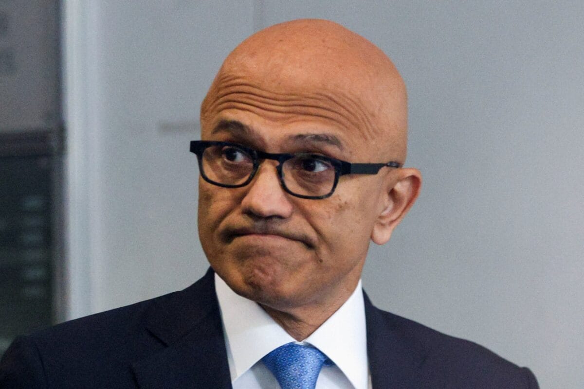Microsoft CEO Satya Nadella advocates for industry-wide AI safety standards.