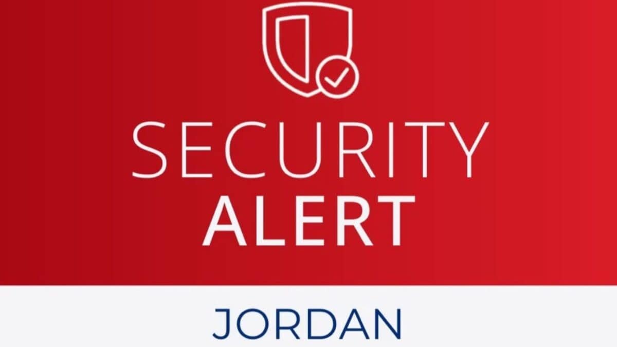 US Embassy Issues Security Alert As Jordan Intercepts Iranian Missiles
