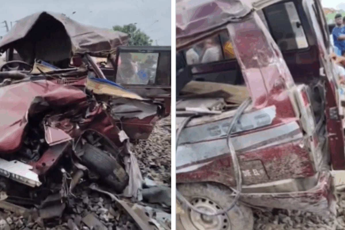 Three Children Killed After Train Hits Pool Car At Open Level Crossing In Bengal