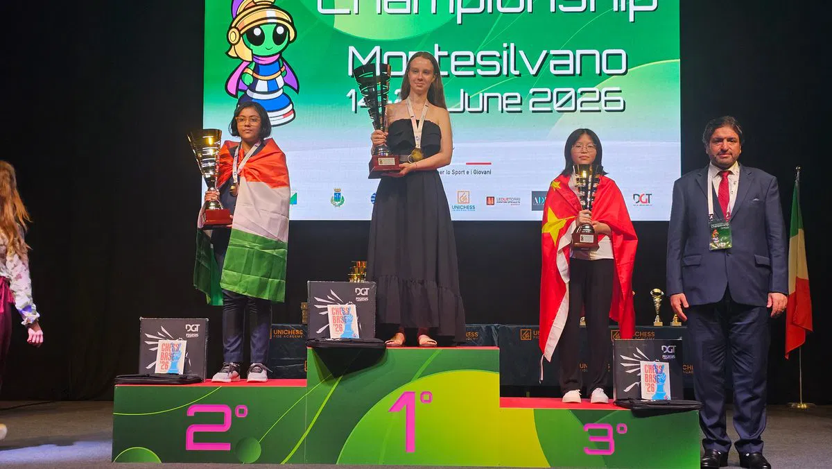 The Bengaluru-based Woman FIDE Master (WFM) scripted history by winning silver in the Girls Under-18 category at the FIDE World Youth Chess Championship in Montesilvano, Italy. Competing against some of the world's best young players, she finished on the podium, making her the only Indian player to win a medal at this year's tournament. The Bengaluru-based Woman FIDE Master (WFM) scripted history by winning silver in the Girls Under-18 category at the FIDE World Youth Chess Championship in Montesilvano, Italy. Competing against some of the world's best young players, she finished on the podium, making her the only Indian player to win a medal at this year's tournament.