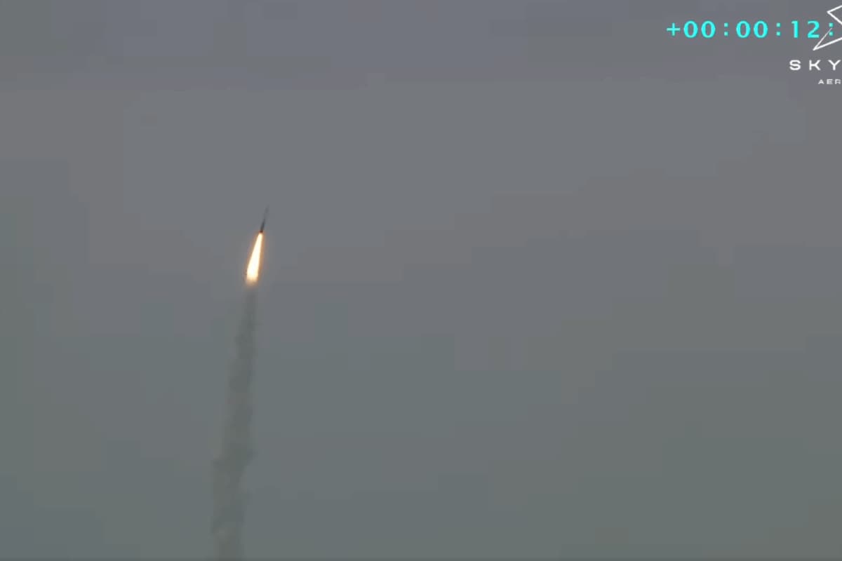 India Scripts New Space Milestone As Private Orbital Rocket Vikram-1 Lifts Off