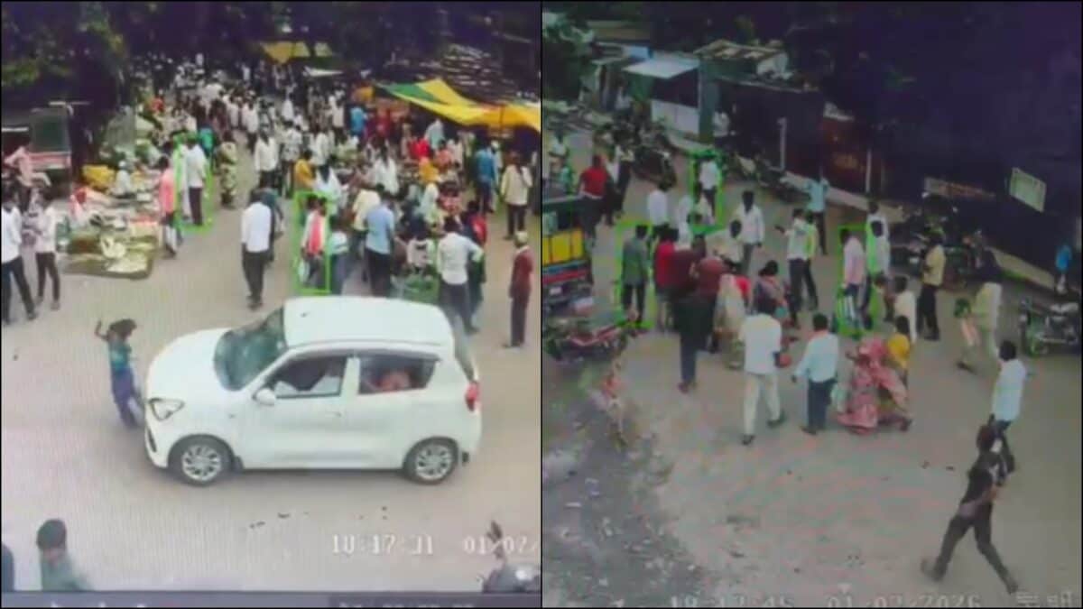 7-Year-Old Girl Killed After Speeding Car Hits Her In Maharashtra's Washim, CCTV Captures Horror