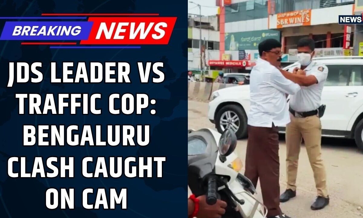 JDS Leader ‘Manhandles’ Traffic Cop In Bengaluru | Video Viral | Bengaluru Traffic News