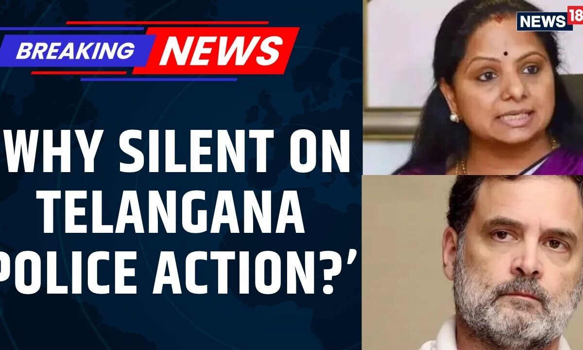 K Kavitha Slams Rahul Gandhi: ‘Why Silent on Telangana Police Action?’ | News18